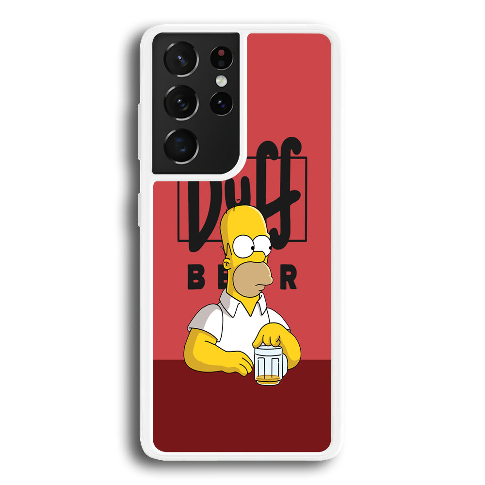 Simpson Duff Beer Samsung Galaxy S21 Ultra Case