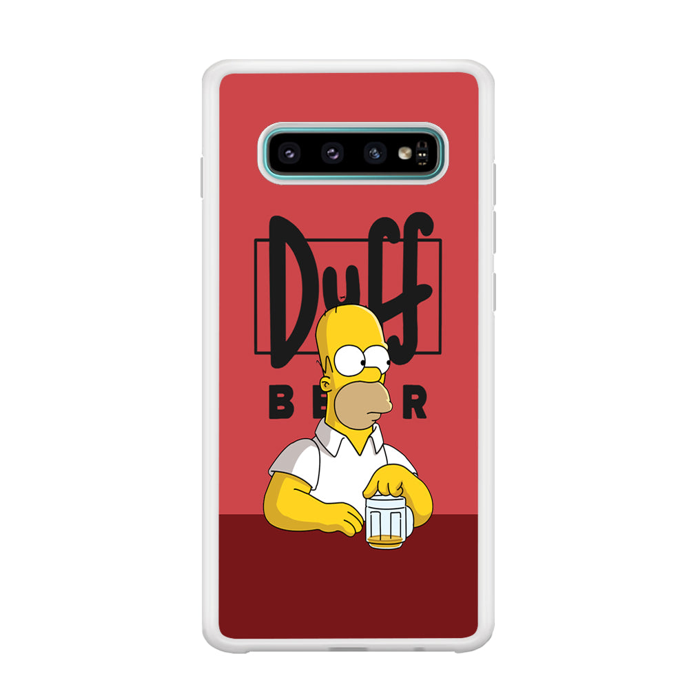 Simpson Duff Beer Samsung Galaxy S10 Case