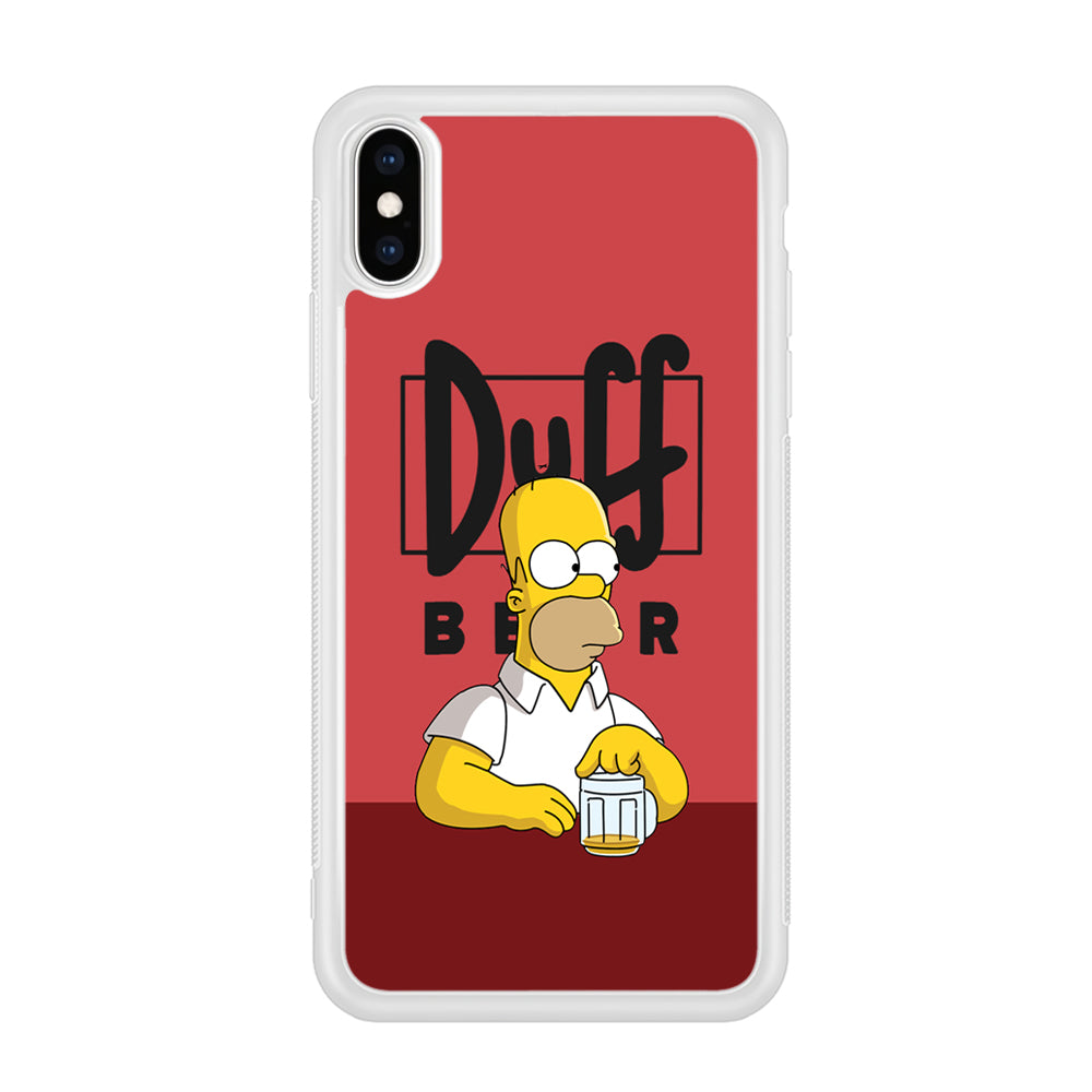 Simpson Duff Beer iPhone X Case