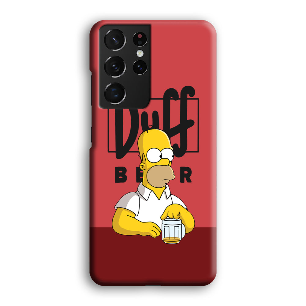 Simpson Duff Beer Samsung Galaxy S21 Ultra Case