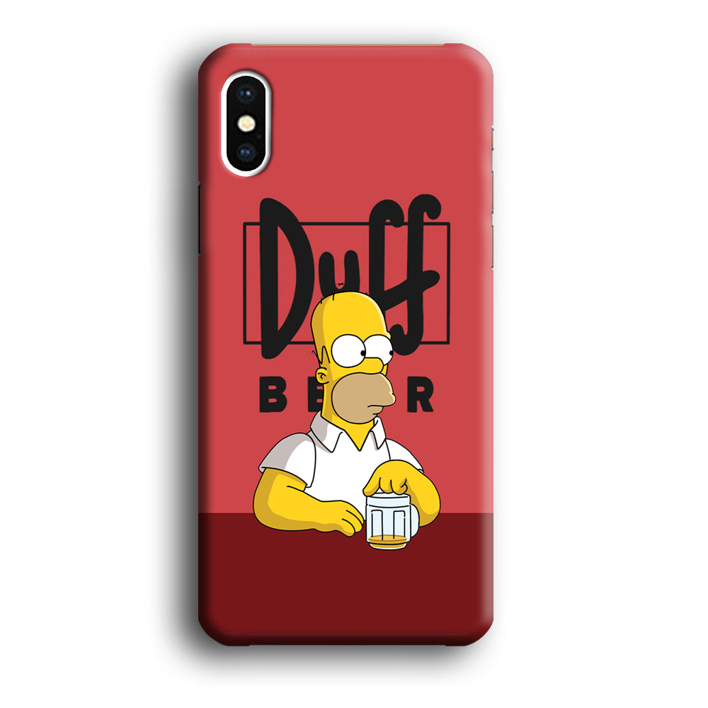 Simpson Duff Beer iPhone X Case