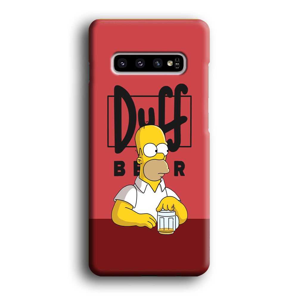 Simpson Duff Beer Samsung Galaxy S10 Case