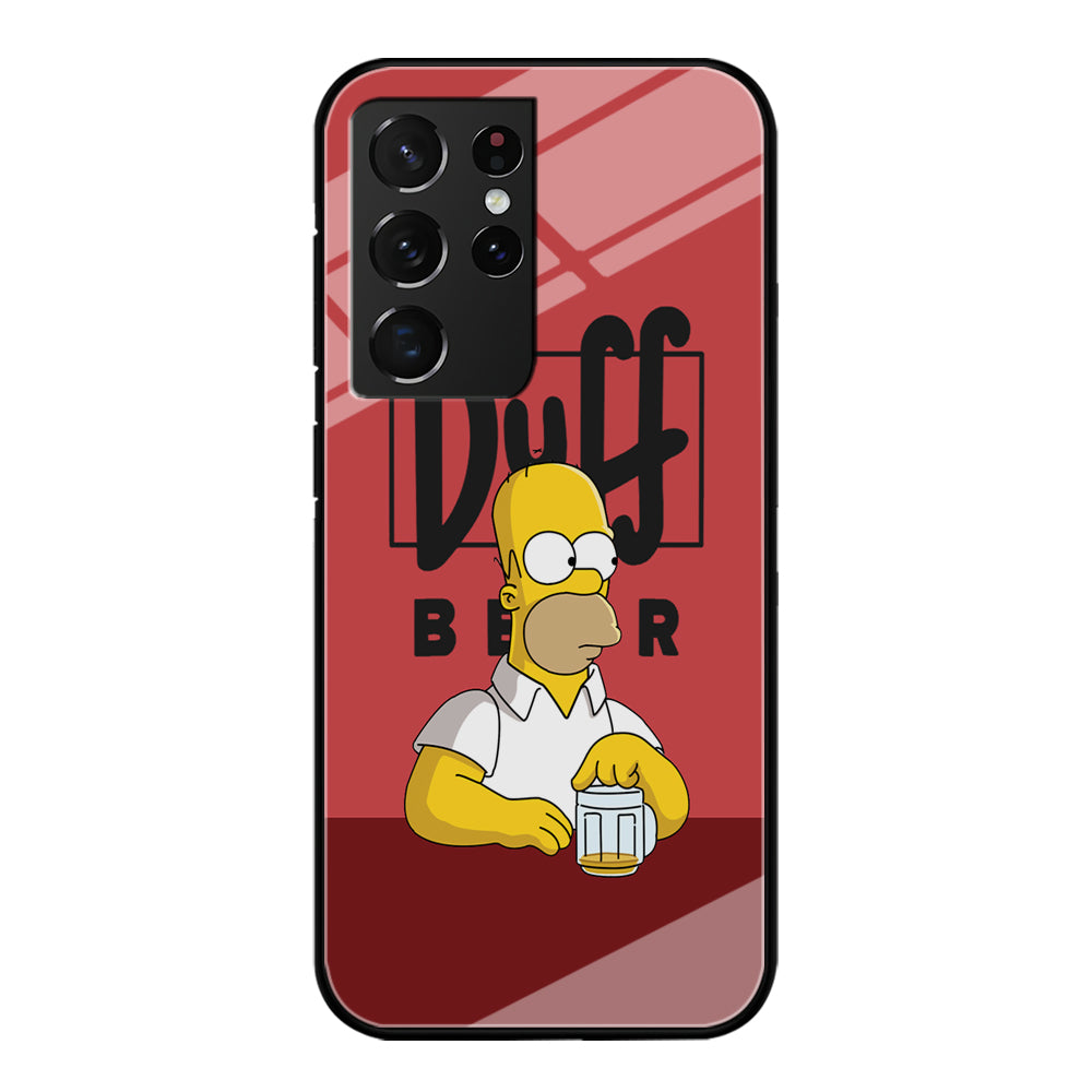 Simpson Duff Beer Samsung Galaxy S21 Ultra Case