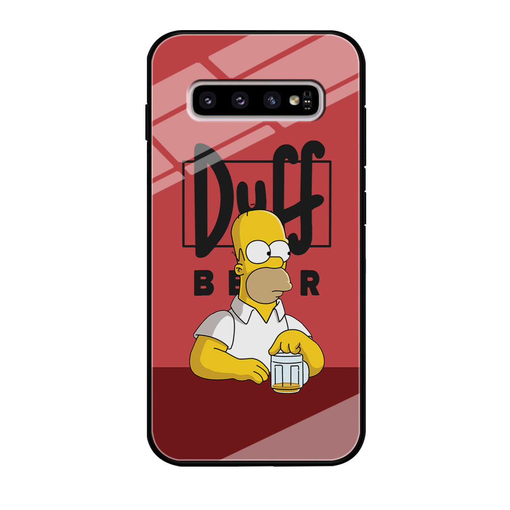 Simpson Duff Beer Samsung Galaxy S10 Case