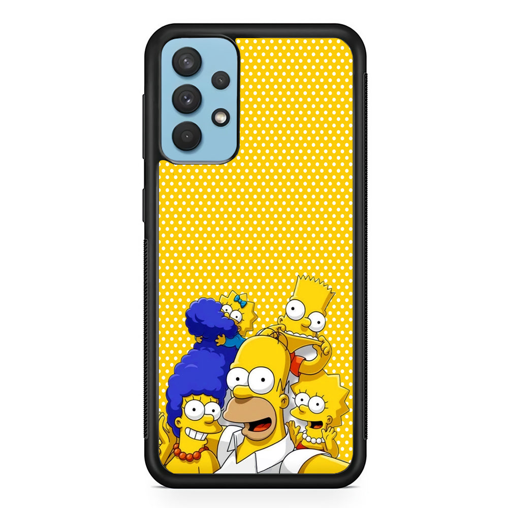 Simpson Happiness Selfie Samsung Galaxy A32 Case