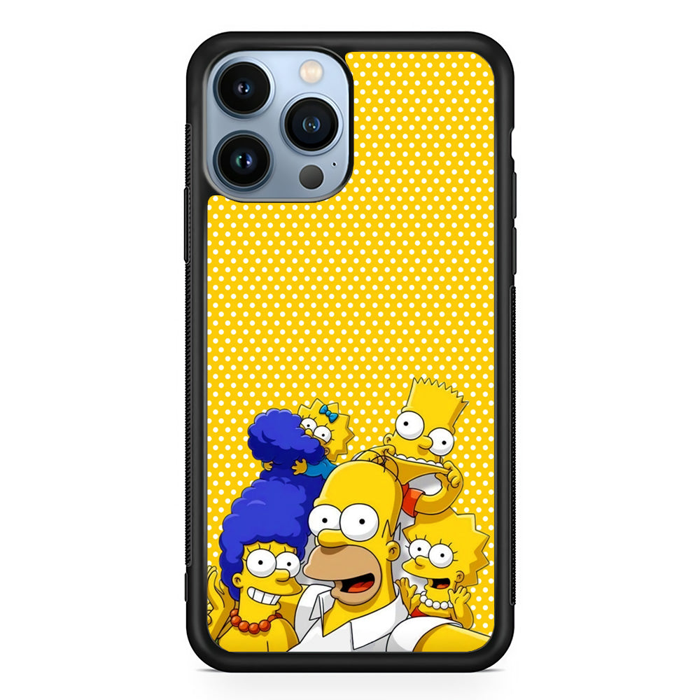 Simpson Happiness Selfie iPhone 13 Pro Max Case