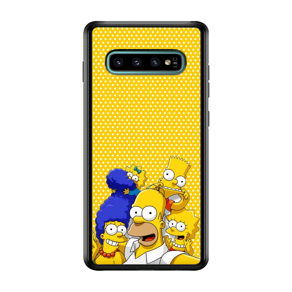 Simpson Happiness Selfie Samsung Galaxy S10 Plus Case