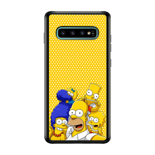 Simpson Happiness Selfie Samsung Galaxy S10 Case