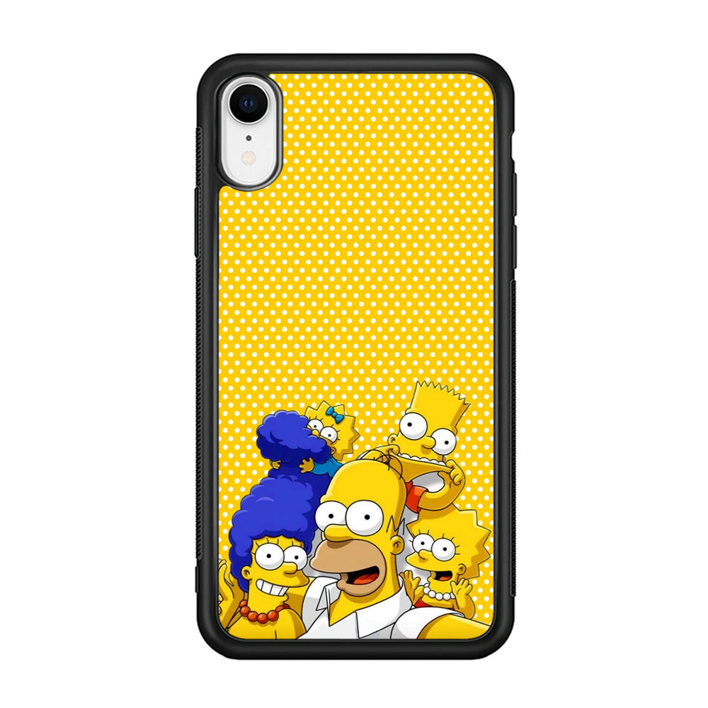 Simpson Happiness Selfie iPhone XR Case