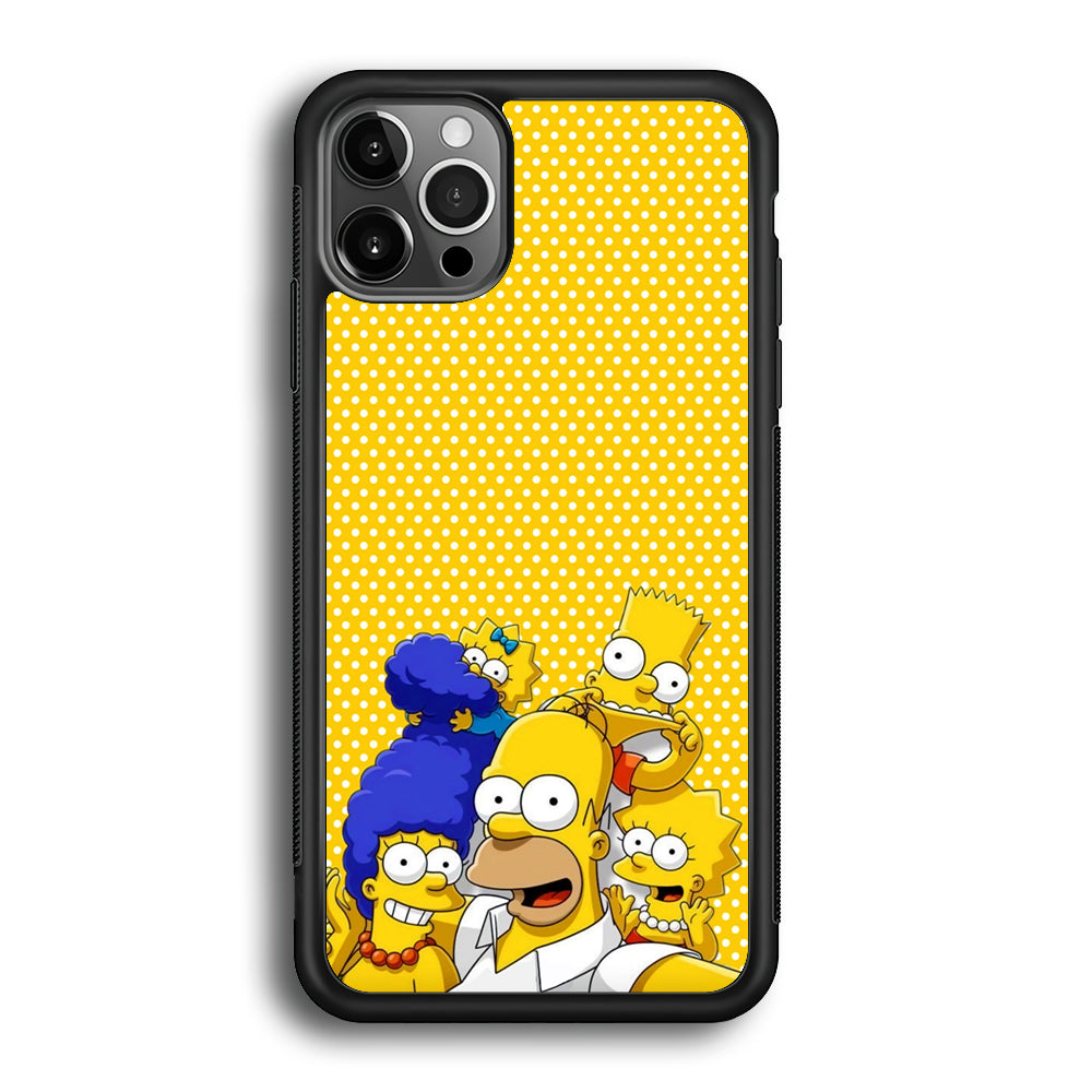 Simpson Happiness Selfie iPhone 12 Pro Case
