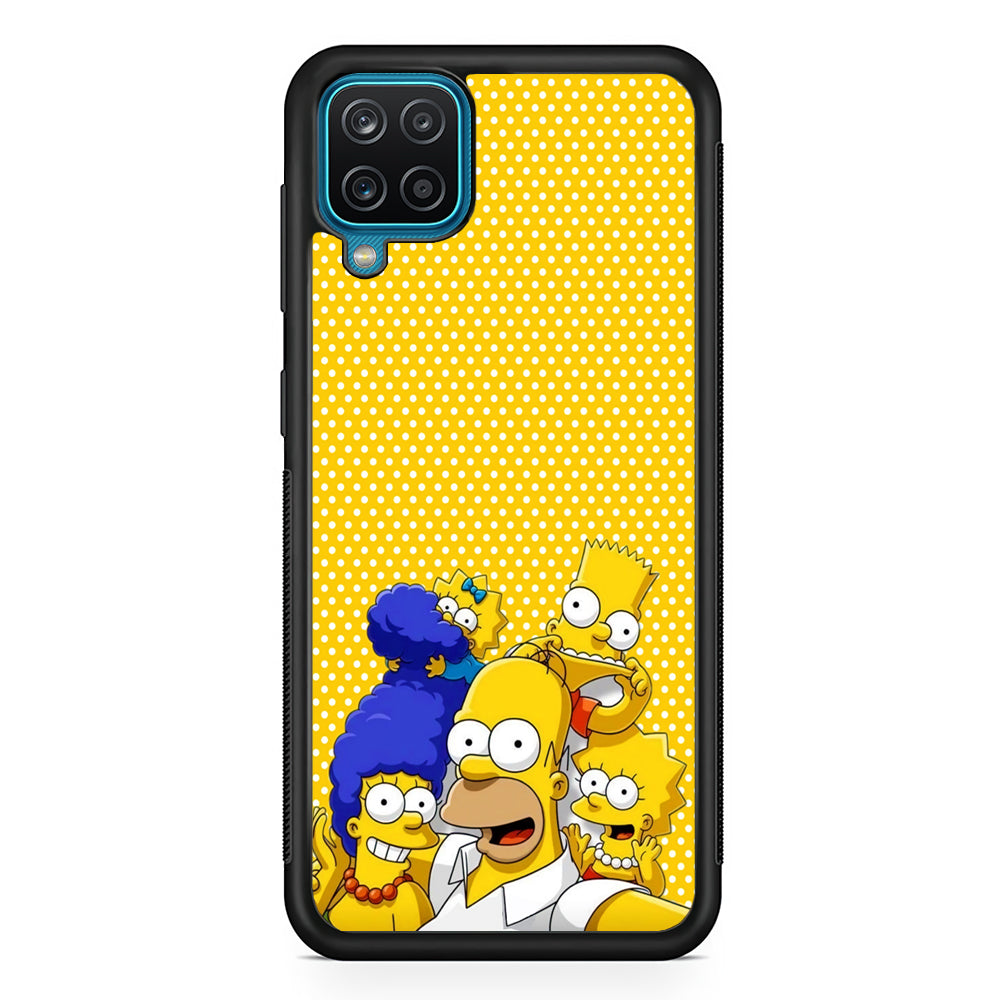 Simpson Happiness Selfie Samsung Galaxy A12 Case