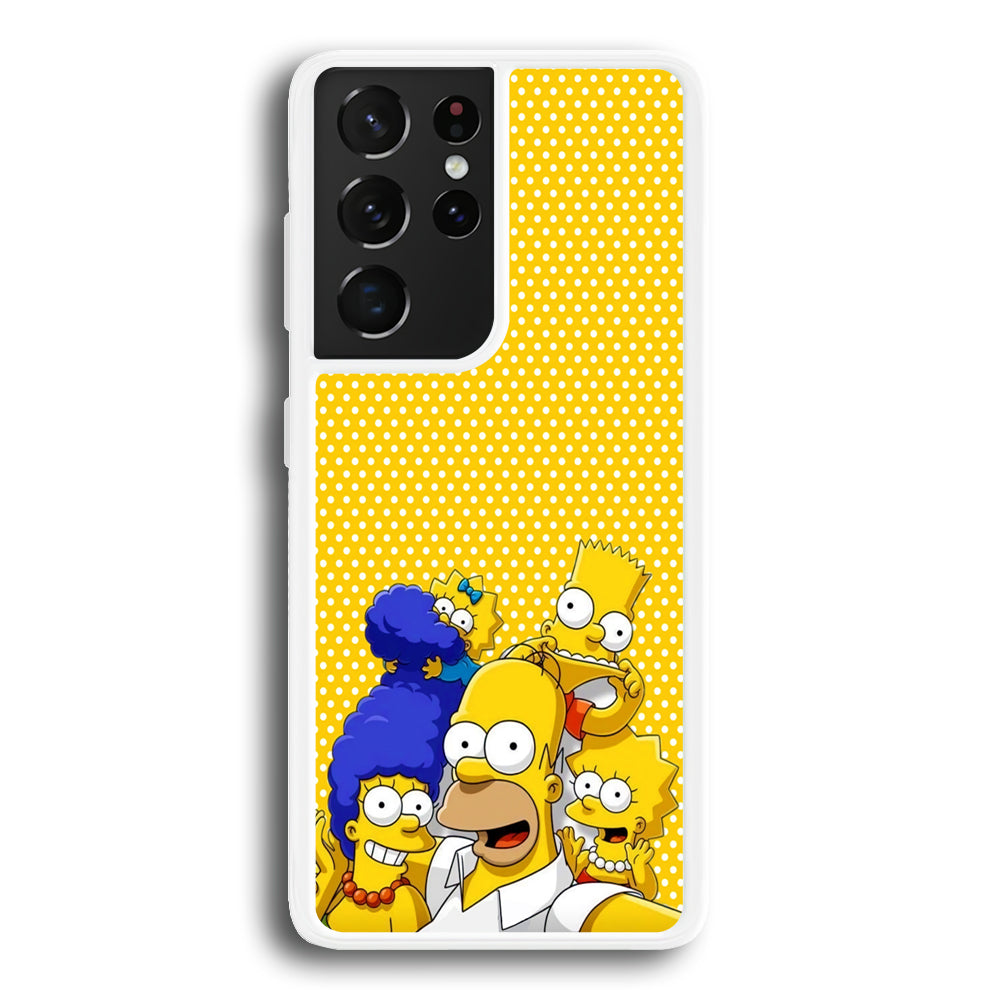 Simpson Happiness Selfie Samsung Galaxy S21 Ultra Case