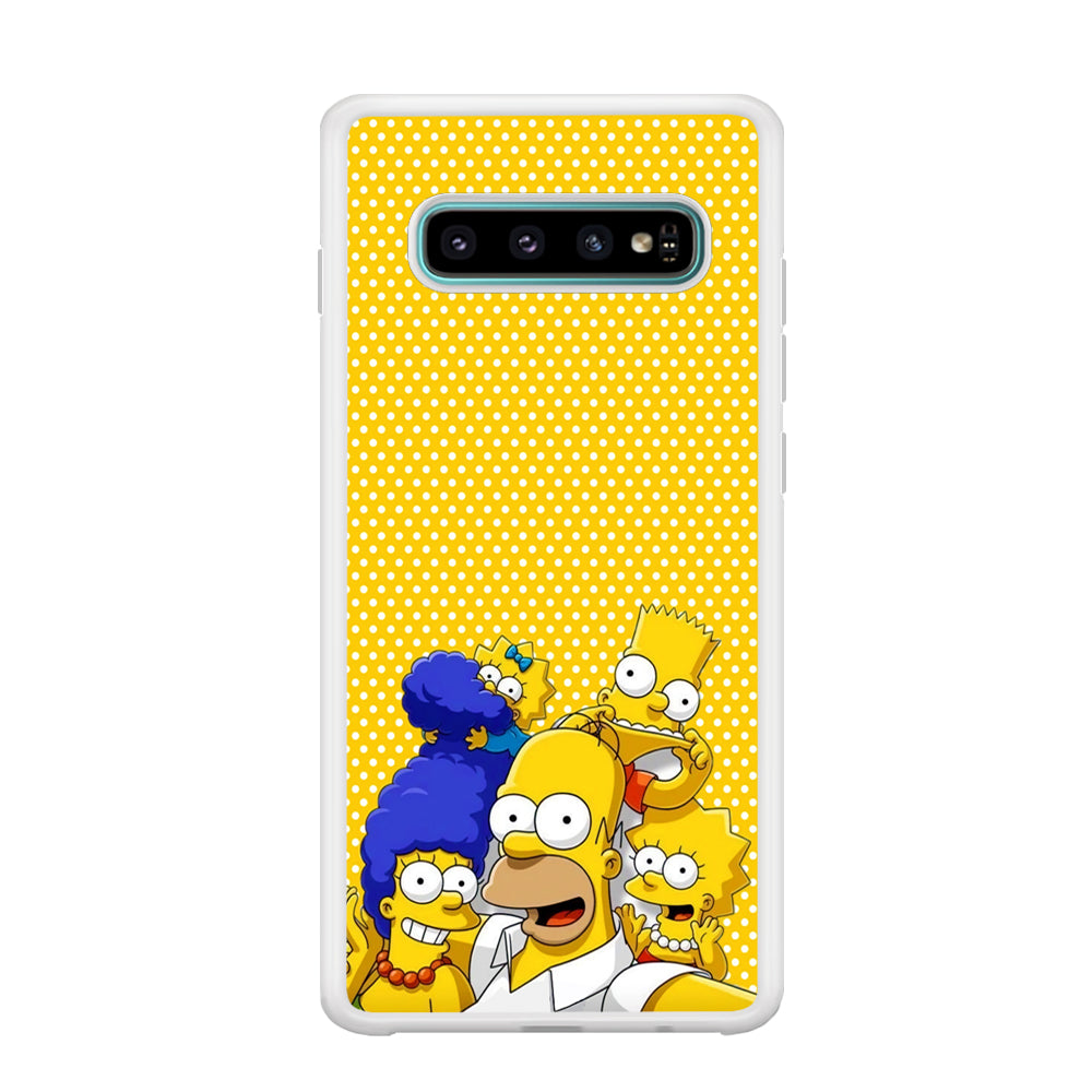 Simpson Happiness Selfie Samsung Galaxy S10 Case