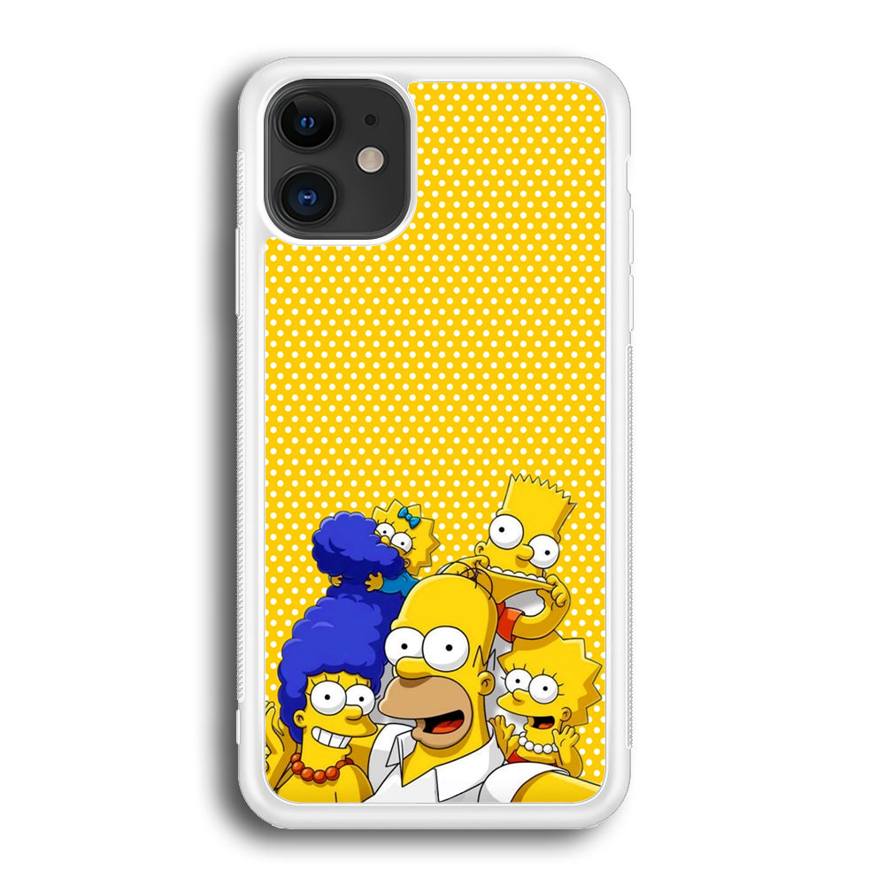 Simpson Happiness Selfie iPhone 12 Case