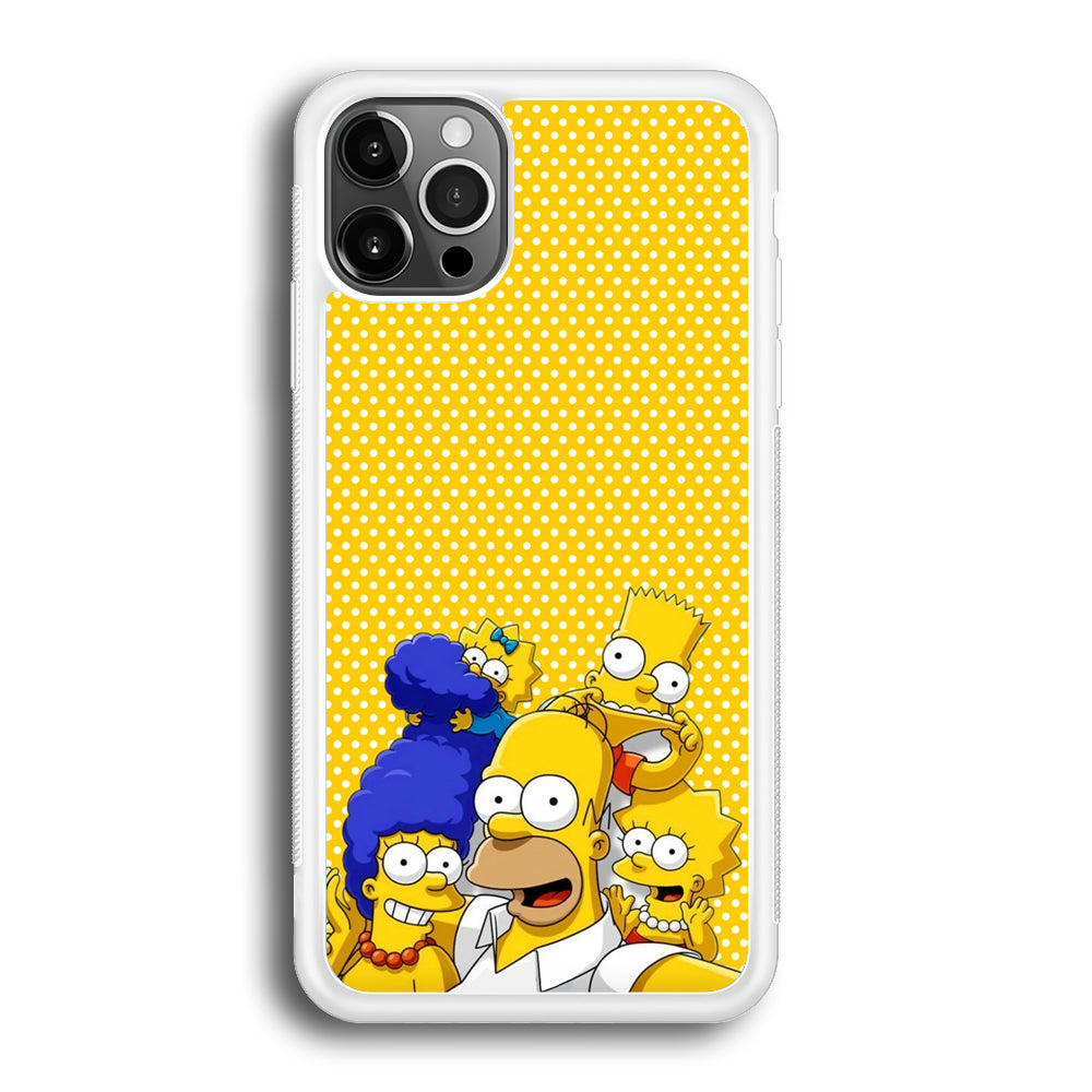 Simpson Happiness Selfie iPhone 12 Pro Case