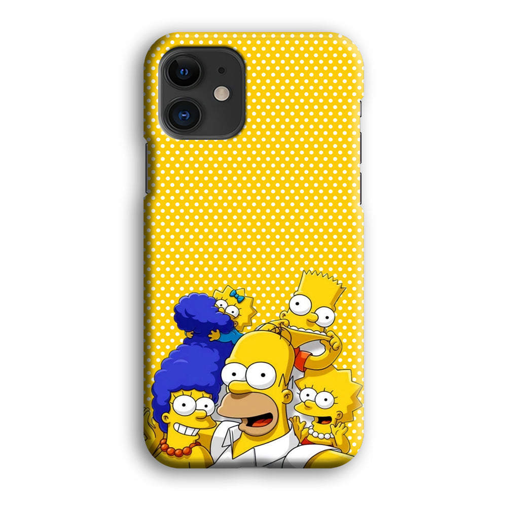 Simpson Happiness Selfie iPhone 12 Case