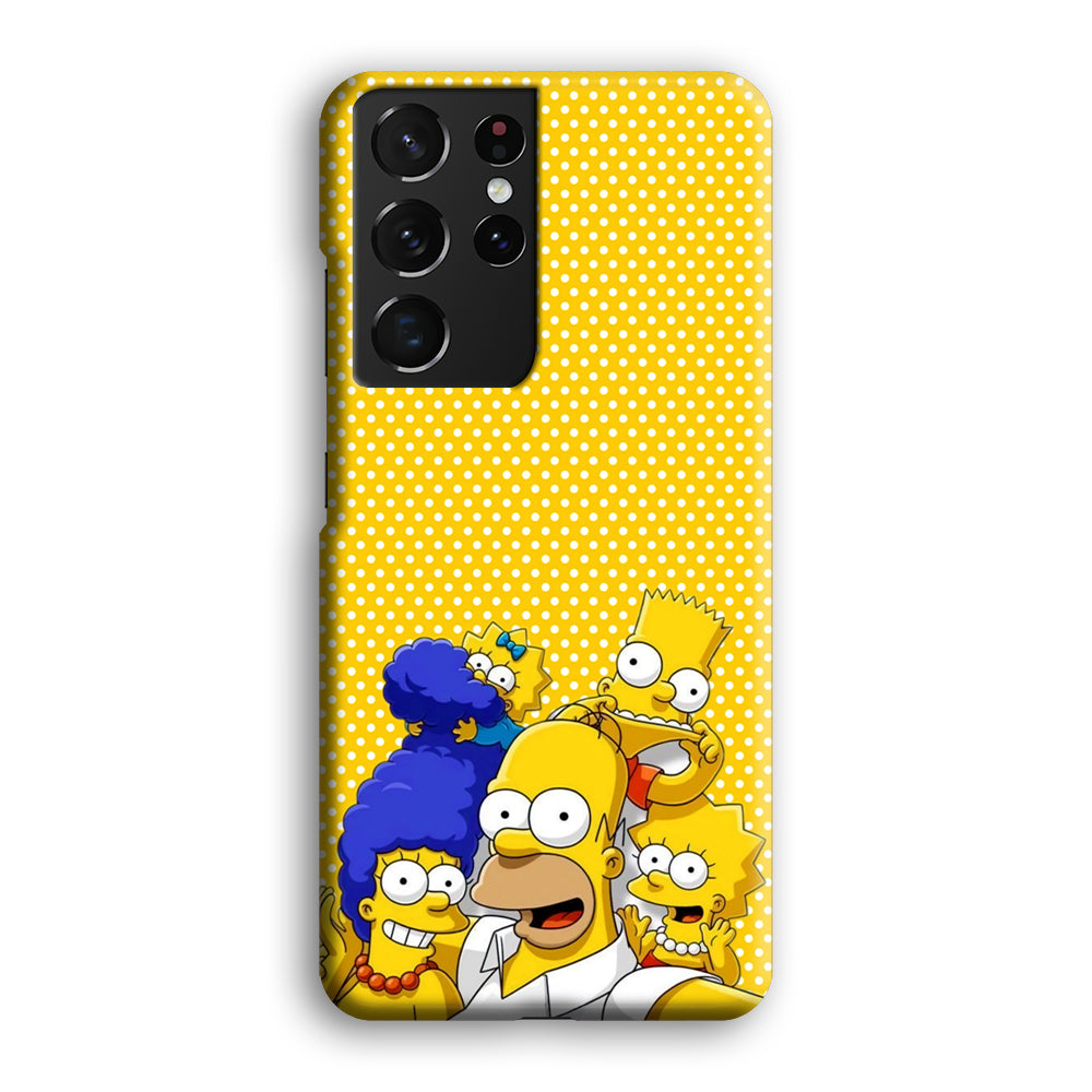 Simpson Happiness Selfie Samsung Galaxy S21 Ultra Case