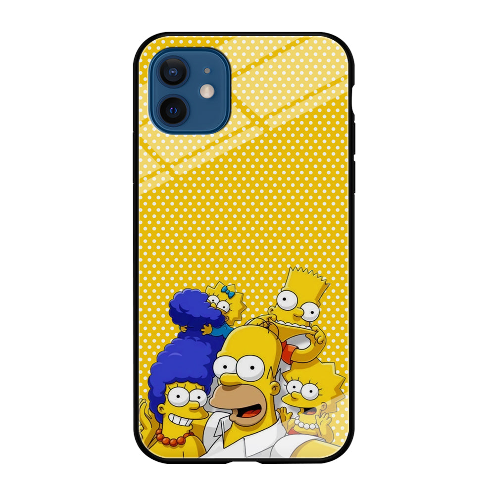 Simpson Happiness Selfie iPhone 12 Case