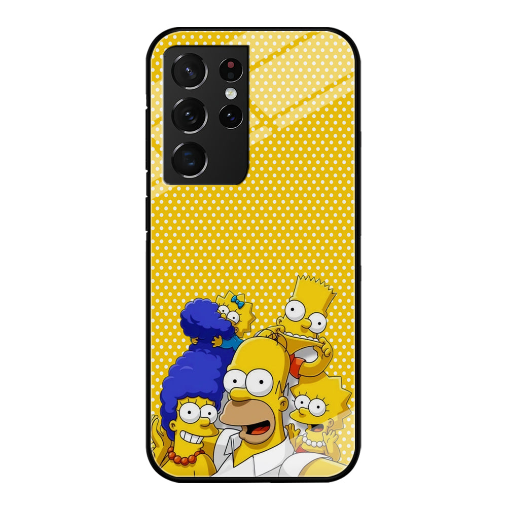 Simpson Happiness Selfie Samsung Galaxy S21 Ultra Case