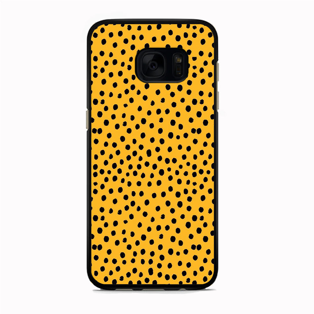 Skin Animal Cetah Samsung Galaxy S7 Case Rubber Black (2D Case)