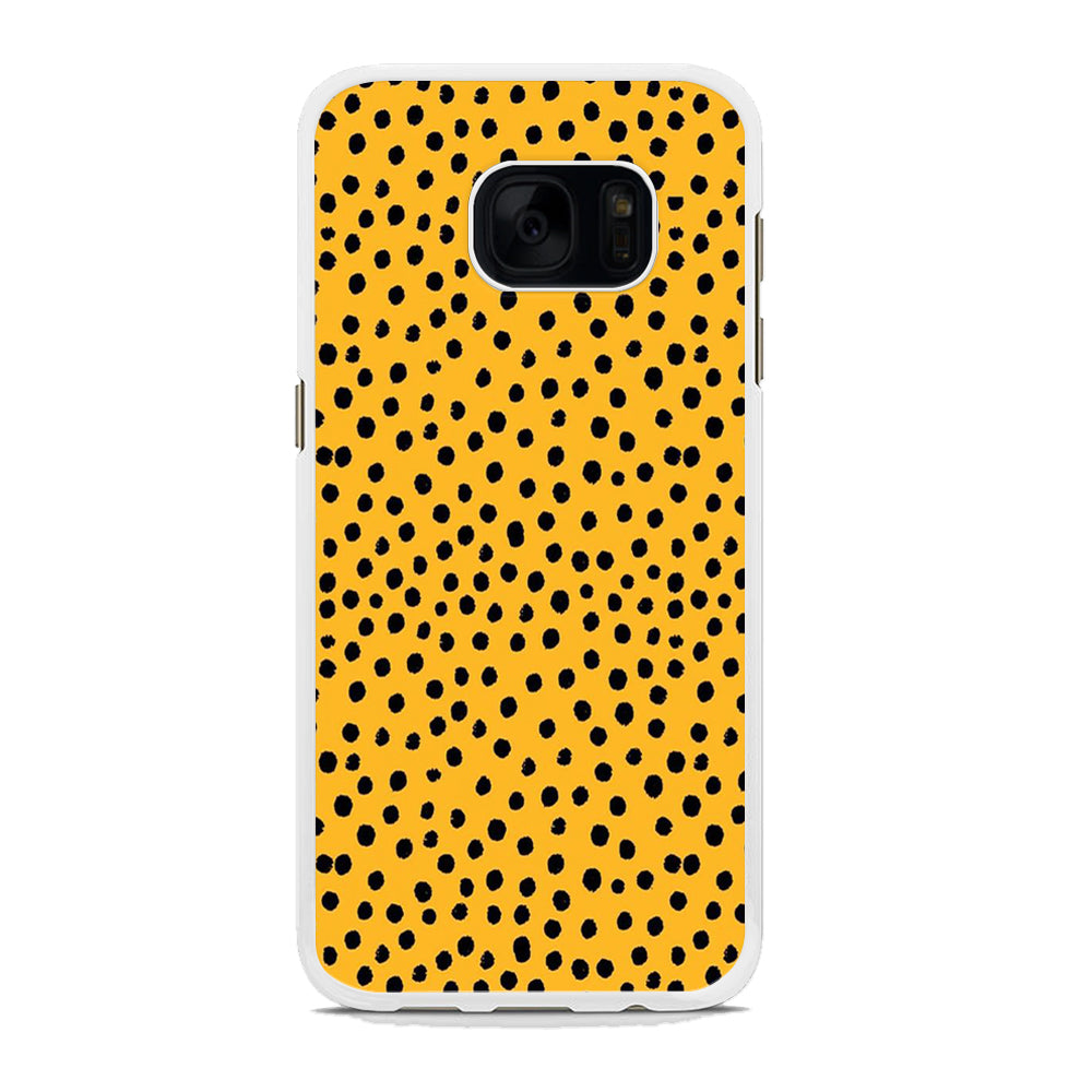 Skin Animal Cetah Samsung Galaxy S7 Case Rubber White (2D Case)