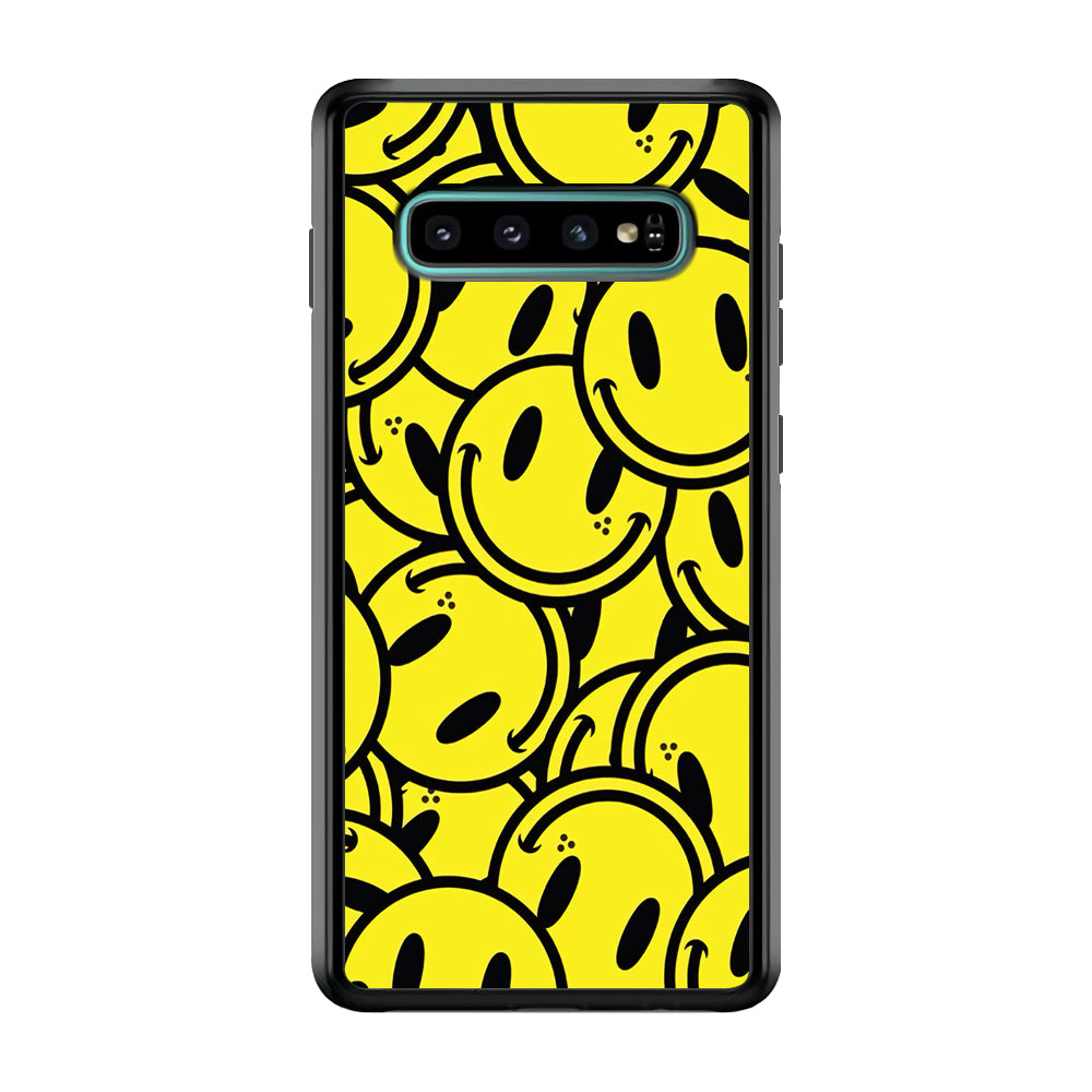 Smile Emoji Yellow Samsung Galaxy S10 Plus Case