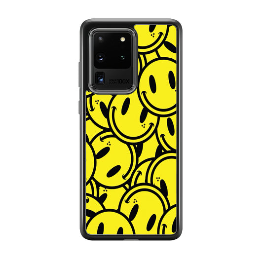 Smile Emoji Yellow Samsung Galaxy S20 Ultra Case
