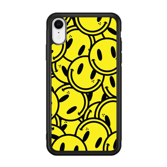 Smile Emoji Yellow iPhone XR Case