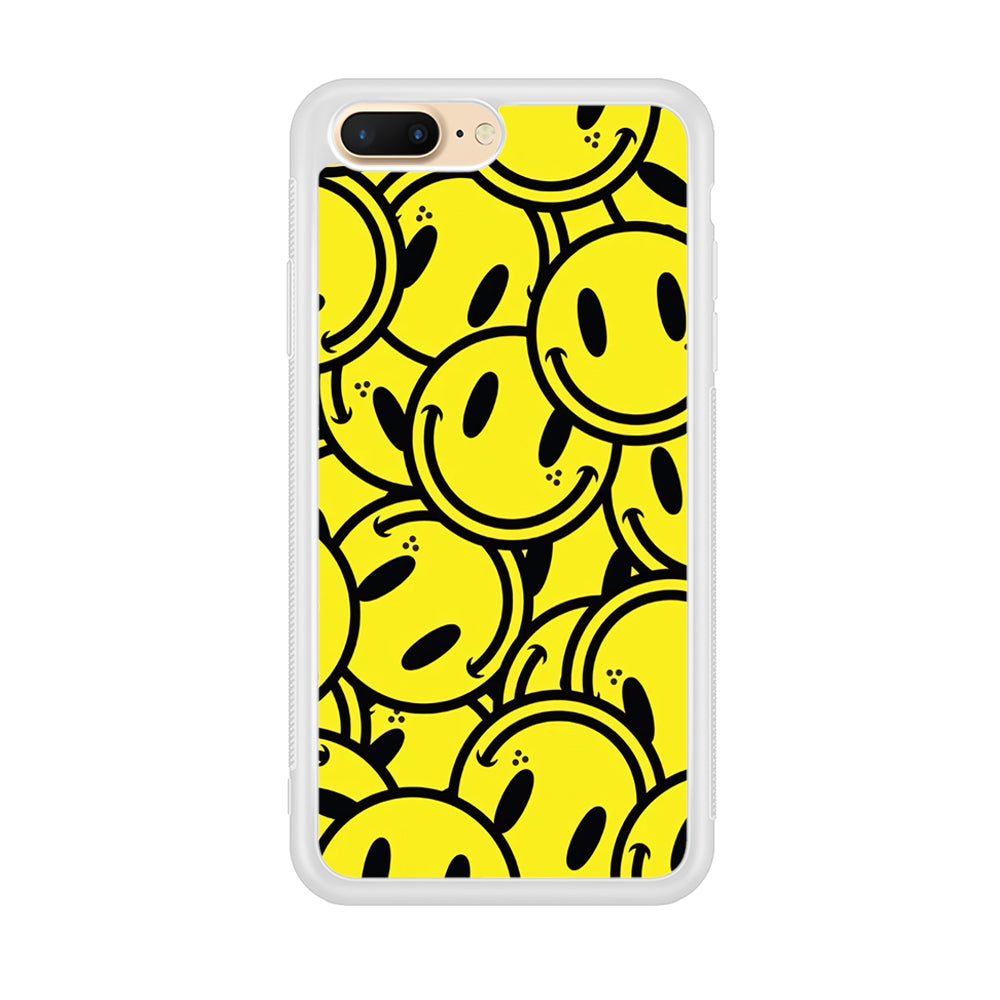 Smile Emoji Yellow iPhone 8 Plus Case