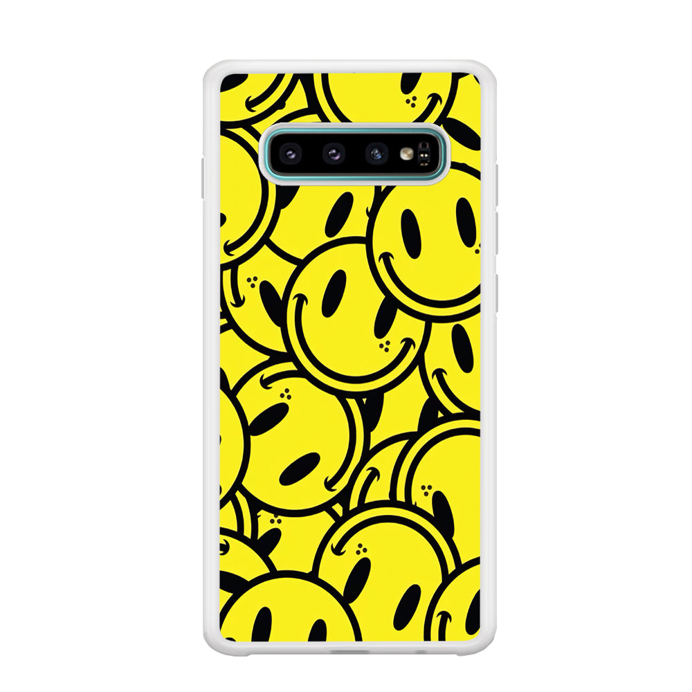 Smile Emoji Yellow Samsung Galaxy S10 Case