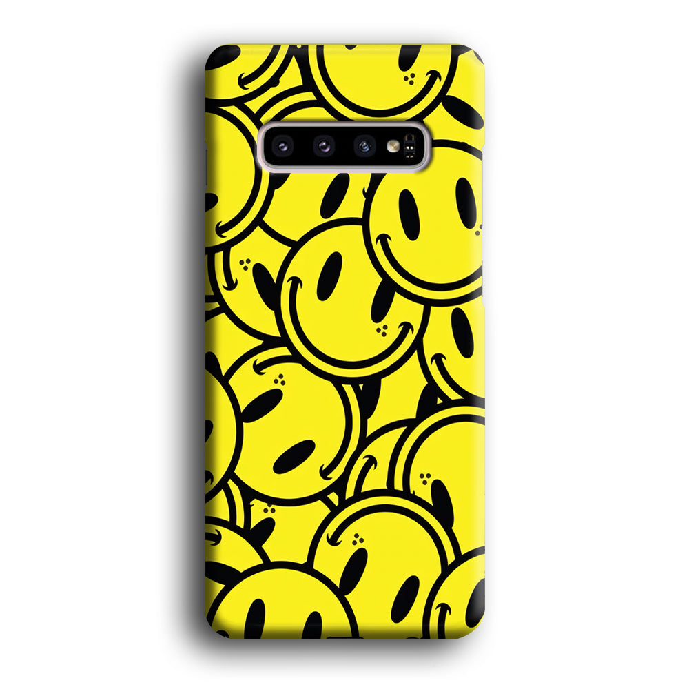 Smile Emoji Yellow Samsung Galaxy S10 Case