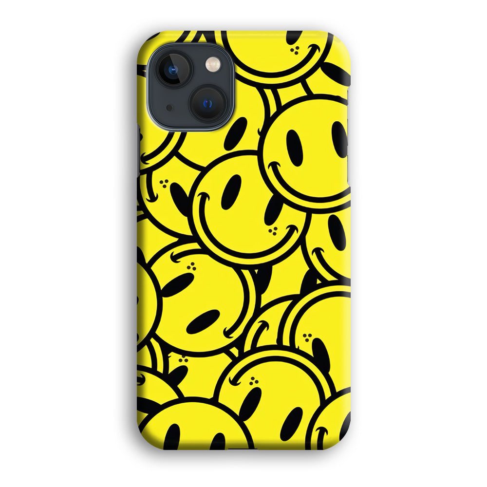 Smile Emoji Yellow iPhone 13 Case