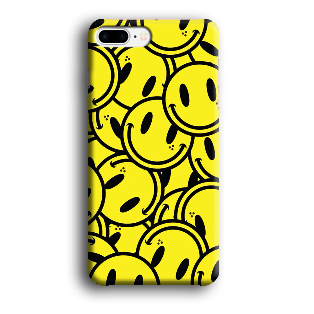 Smile Emoji Yellow iPhone 8 Plus Case