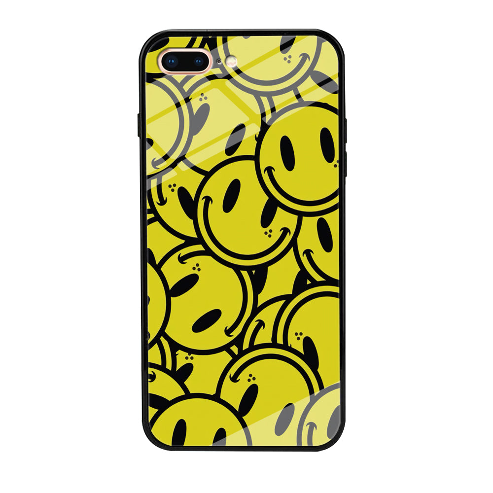 Smile Emoji Yellow iPhone 8 Plus Case