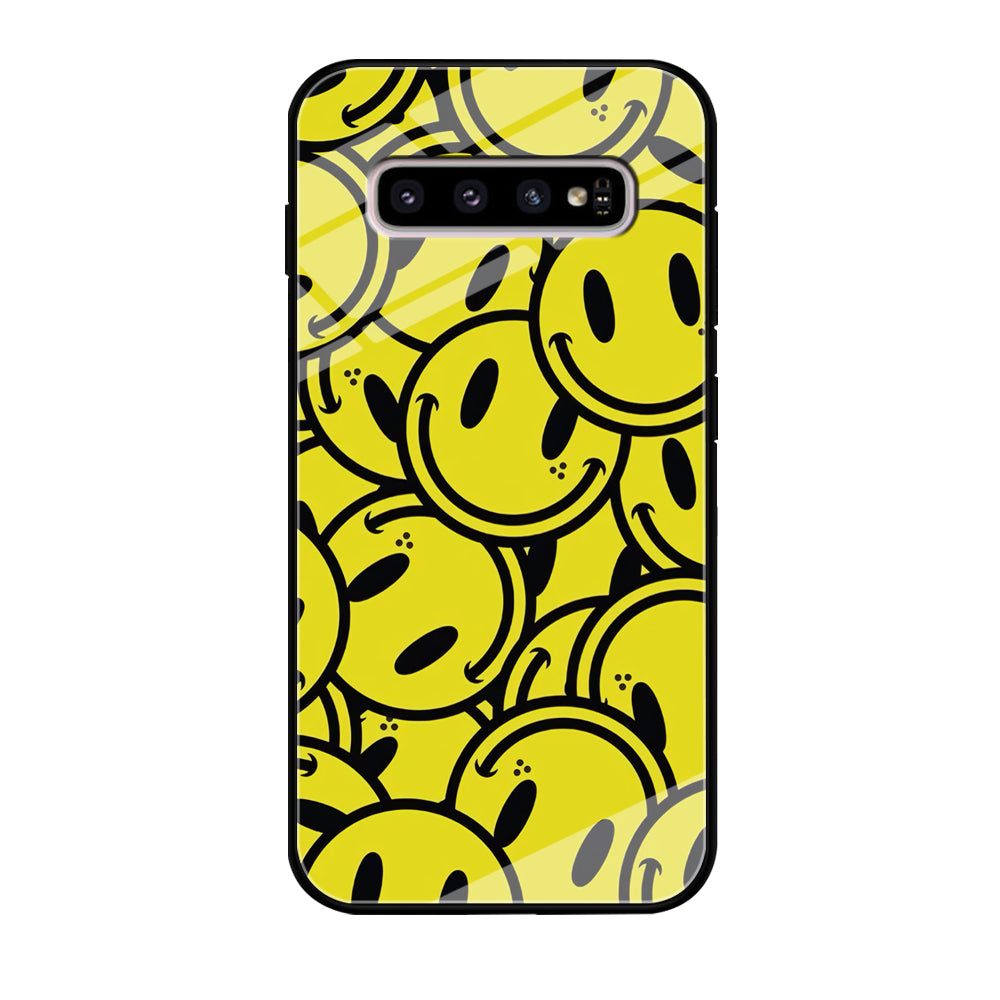 Smile Emoji Yellow Samsung Galaxy S10 Case