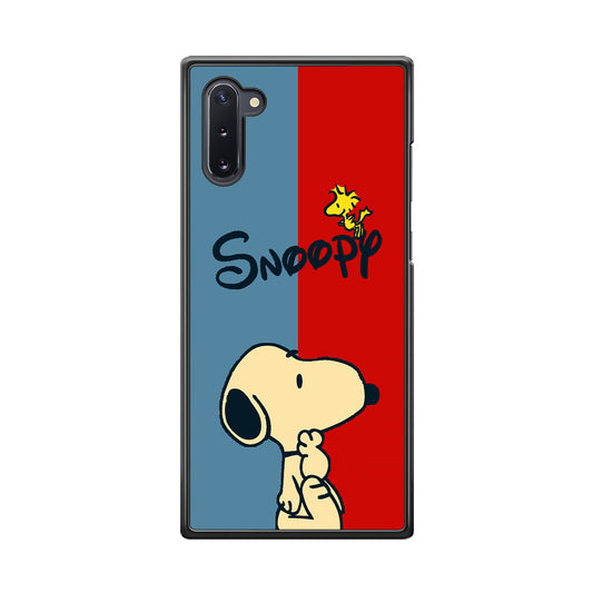 Snoopy Blue and Red Line  Samsung Galaxy Note 10 Case