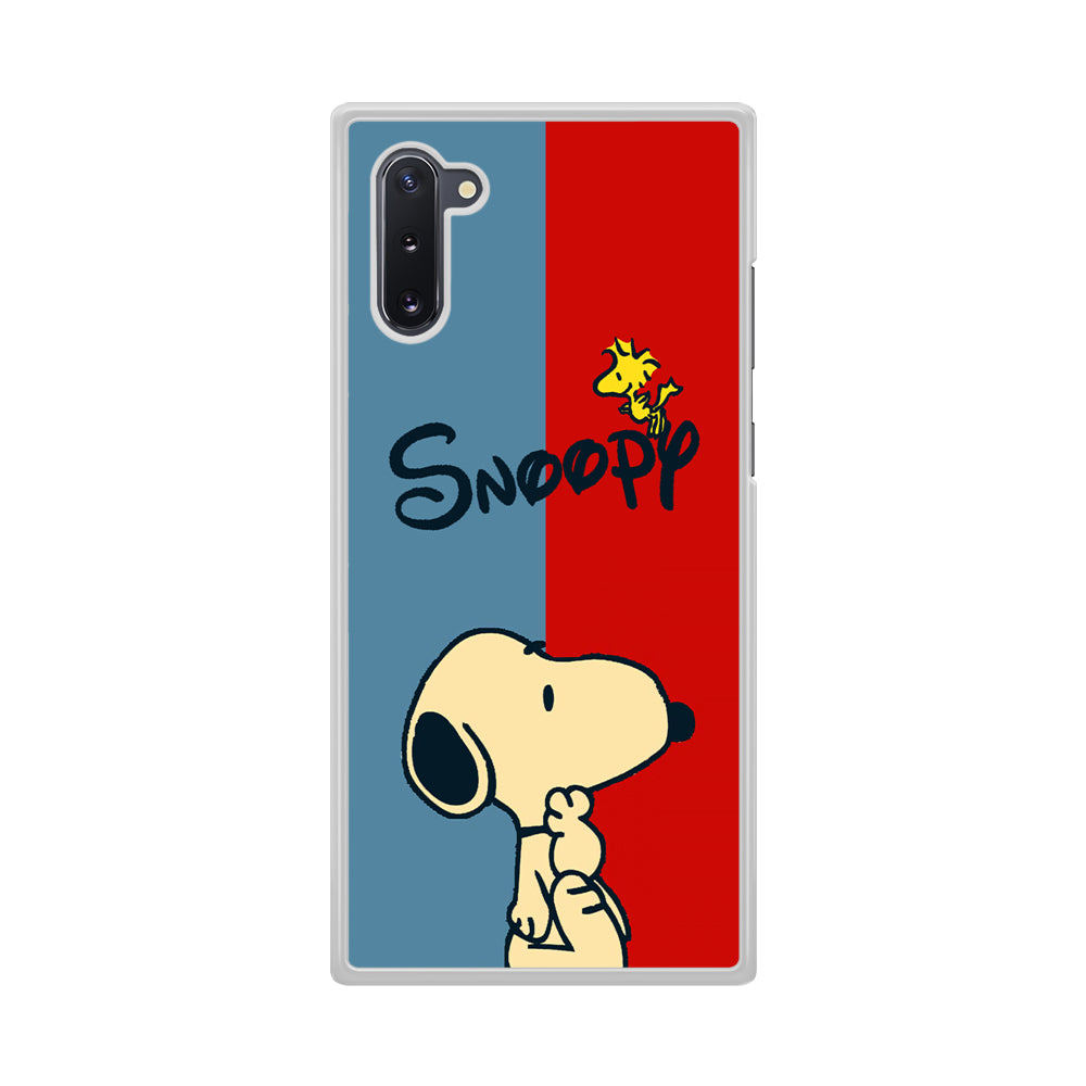 Snoopy Blue and Red Line  Samsung Galaxy Note 10 Case