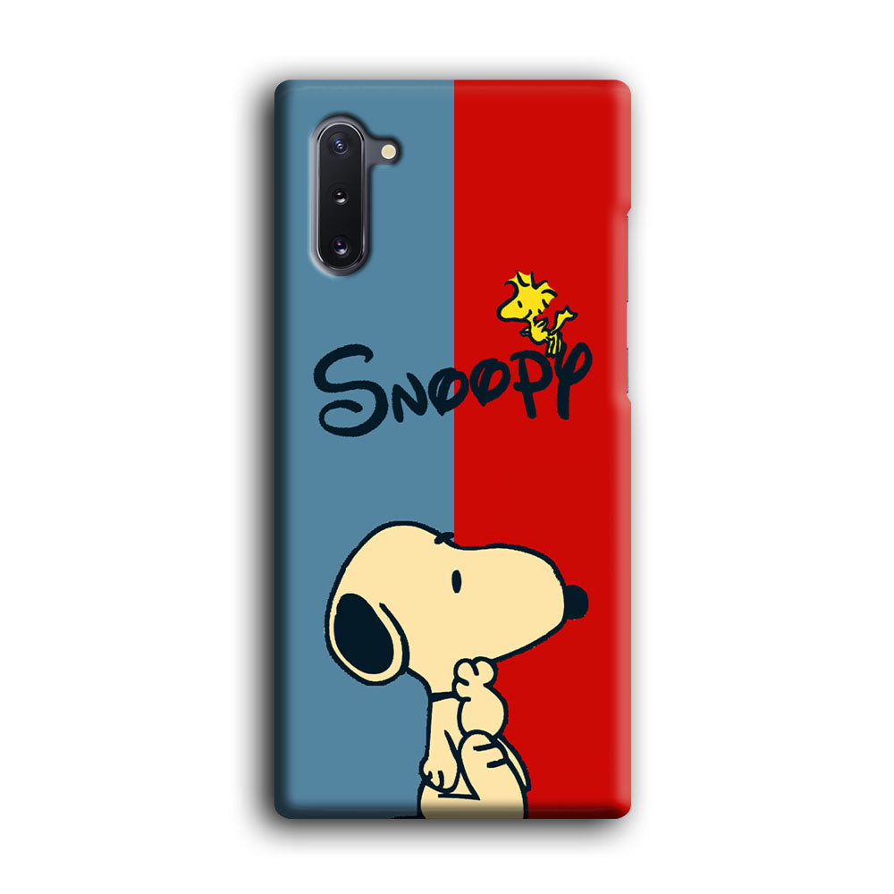 Snoopy Blue and Red Line  Samsung Galaxy Note 10 Case