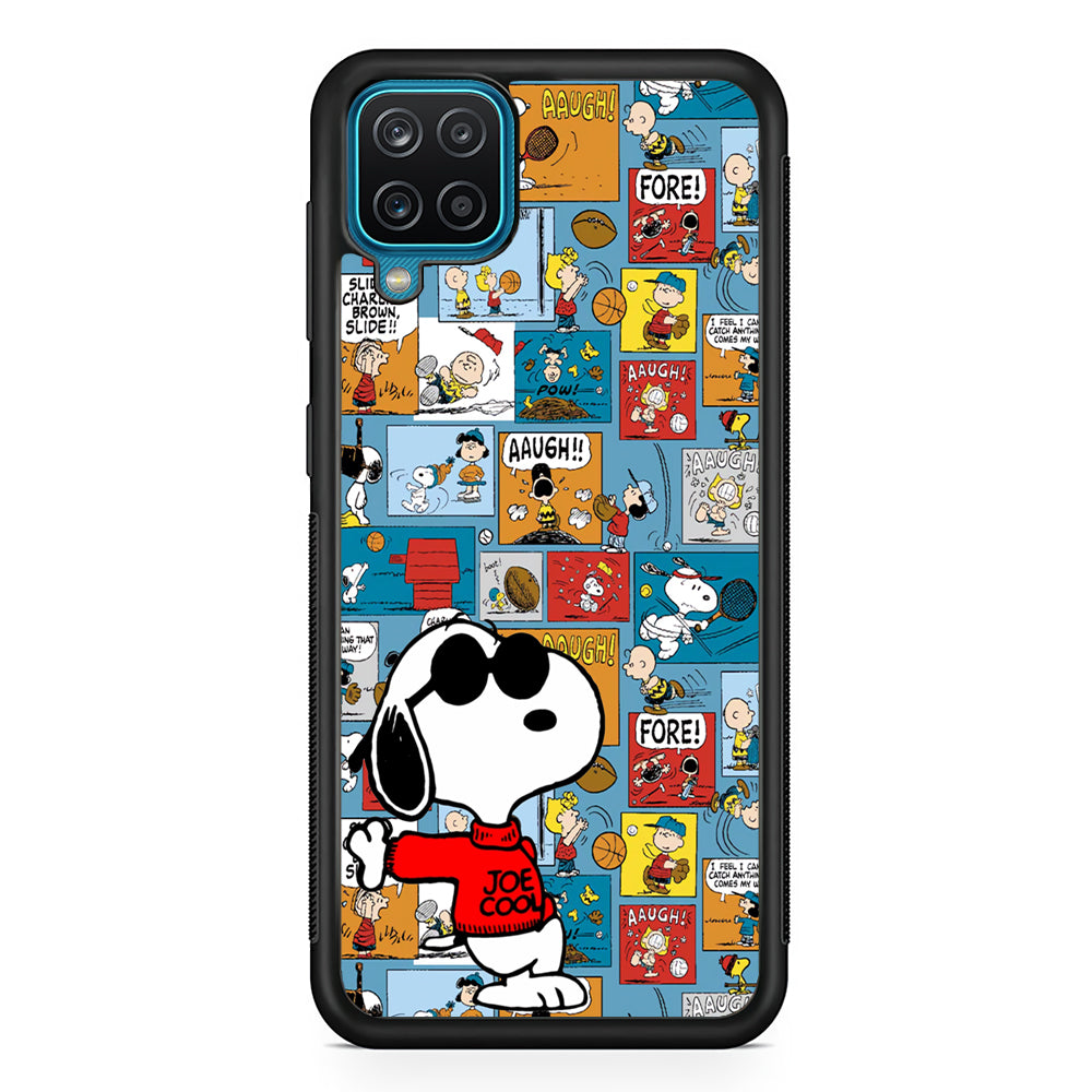 Snoopy Colorful Page Samsung Galaxy A12 Case