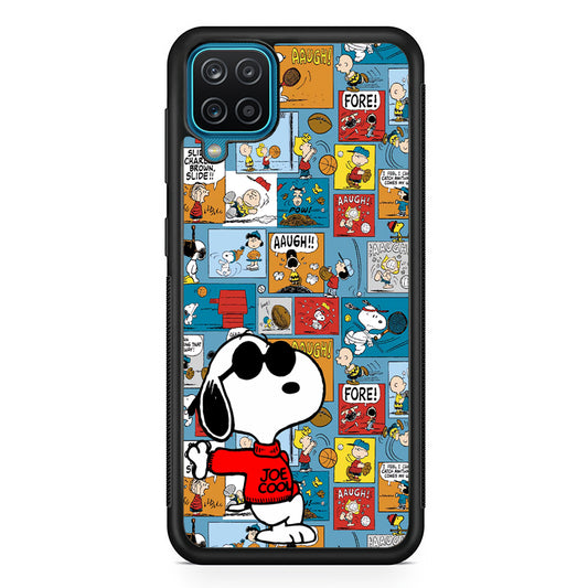 Snoopy Colorful Page Samsung Galaxy A12 Case