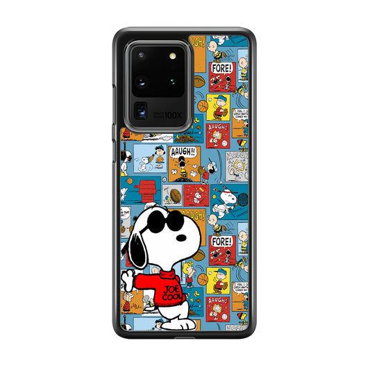 Snoopy Colorful Page Samsung Galaxy S20 Ultra Case