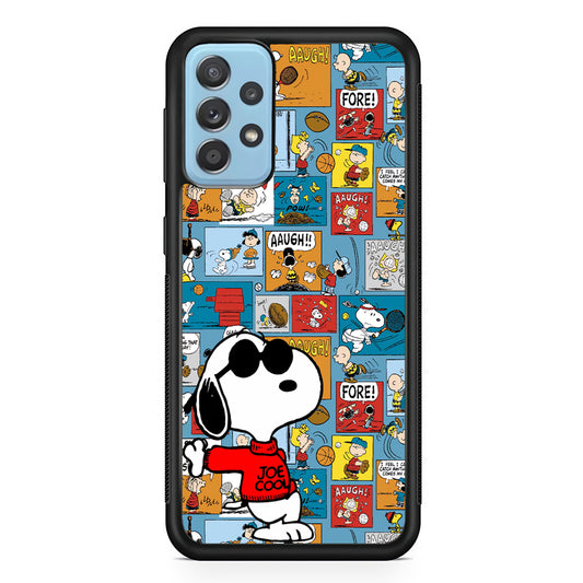 Snoopy Colorful Page Samsung Galaxy A72 Case