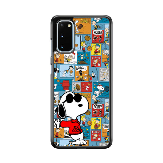 Snoopy Colorful Page Samsung Galaxy S20 Case