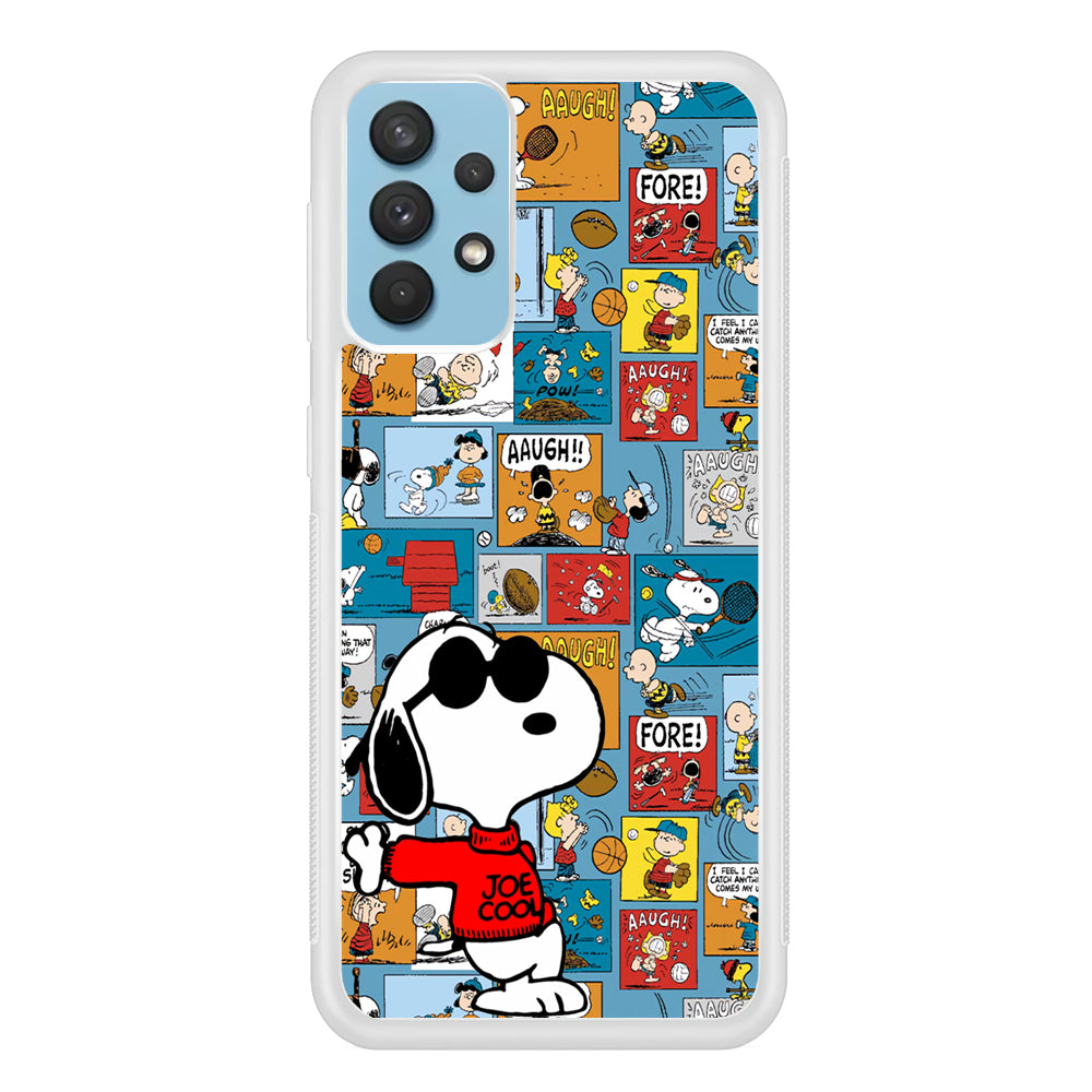 Snoopy Colorful Page Samsung Galaxy A32 Case