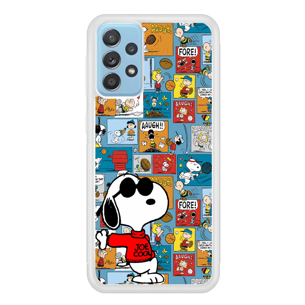 Snoopy Colorful Page Samsung Galaxy A72 Case