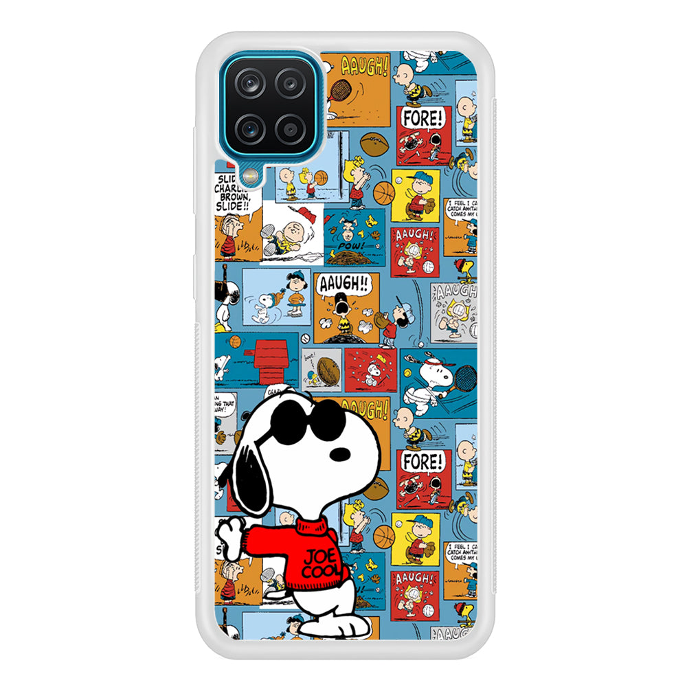 Snoopy Colorful Page Samsung Galaxy A12 Case