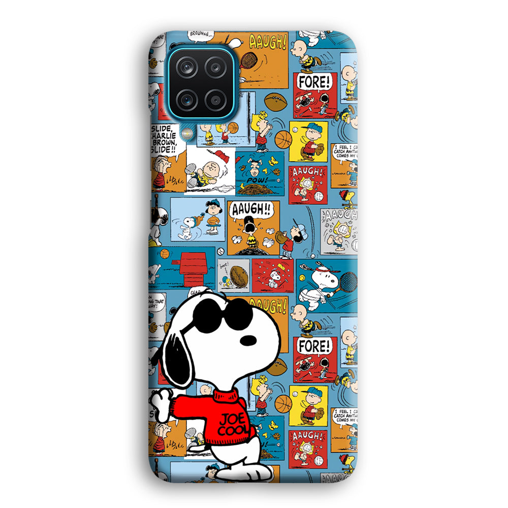 Snoopy Colorful Page Samsung Galaxy A12 Case