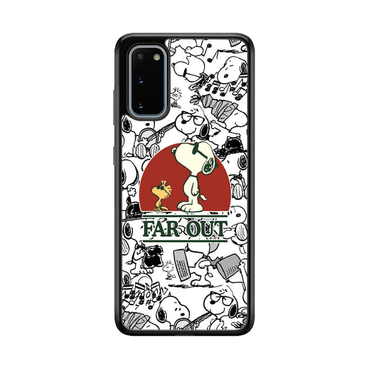 Snoopy Far Out Gaze Samsung Galaxy S20 Case