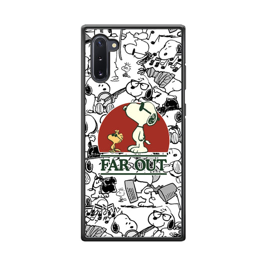 Snoopy Far Out Gaze Samsung Galaxy Note 10 Case