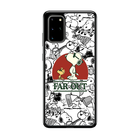 Snoopy Far Out Gaze Samsung Galaxy S20 Plus Case